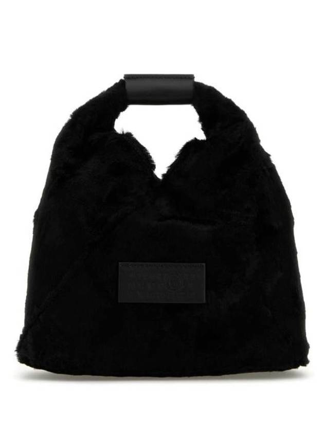 MM6 Fluffy Fur Cross Bag Black - MAISON MARGIELA - BALAAN 1