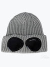 Signature Goggles Wool Beanie Grey - CP COMPANY - BALAAN 2