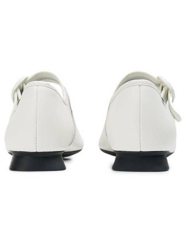 Casi Myra Leather Mary Jane Flat Shoes White - CAMPER - BALAAN 3