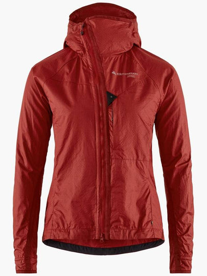 Women's Ansur Windproof Zip-Up Jacket Rose Red - KLATTERMUSEN - BALAAN 2