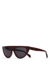 Eyewear Graphic Acetate Sunglasses Red Havana - CELINE - BALAAN 1