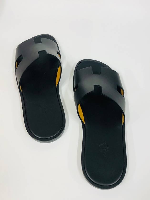 Izmir Sandal Calfskin & Noir - HERMES - BALAAN 6