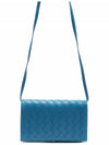 Intrecciato Mini Cross Bag Blue - BOTTEGA VENETA - BALAAN 5