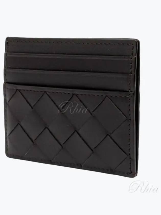 Intrecciato Leather Card Wallet Espresso - BOTTEGA VENETA - BALAAN 2