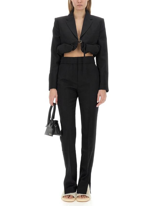 Women's La Best Croissant Roll Bolero Jacket Black - JACQUEMUS - BALAAN 3