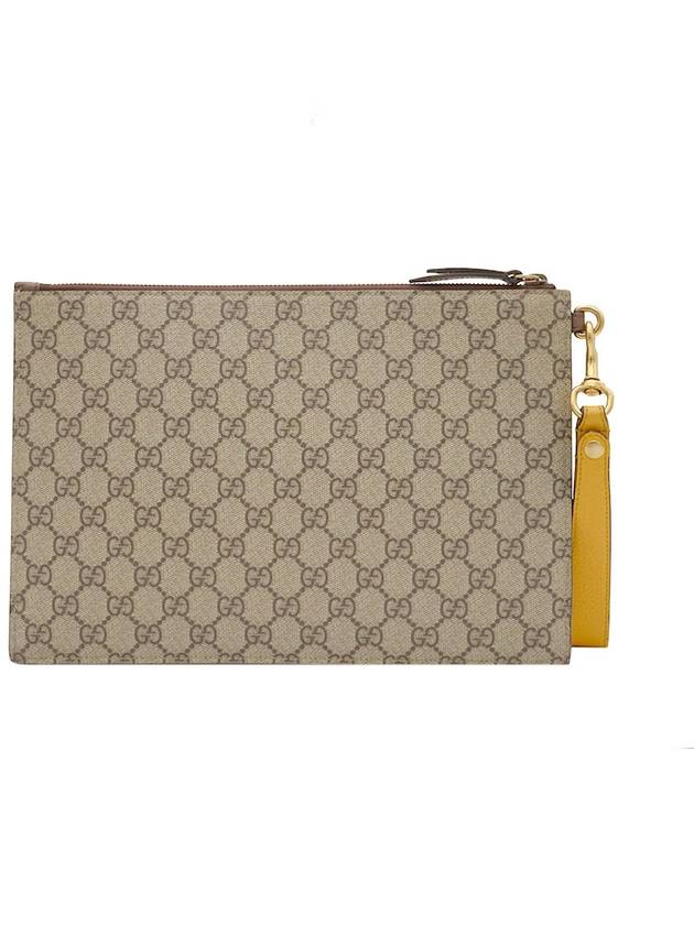 Men s Leather Neo Clutch Bag Beige - GUCCI - BALAAN 3