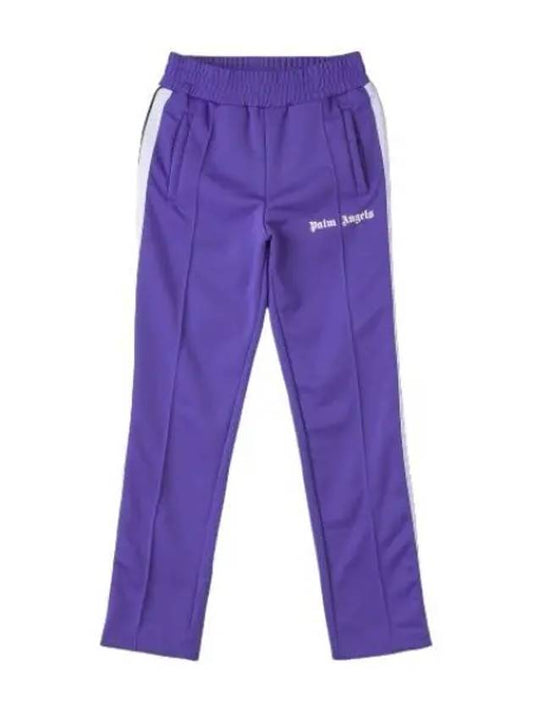 Classic Track Pants Purple White - PALM ANGELS - BALAAN 1