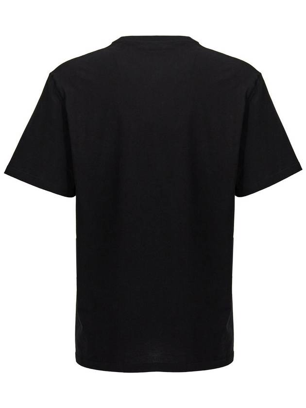 Logo Print Short Sleeve T-Shirt Black - ALEXANDER MCQUEEN - BALAAN 3