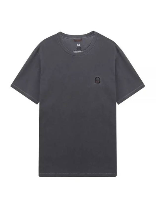 Mini Logo Patch Short Sleeve T-Shirt Black - PARAJUMPERS - BALAAN 1