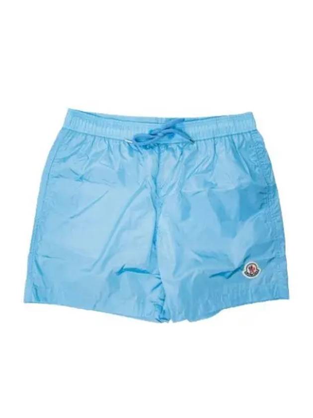 Logo Swim Shorts Blue - MONCLER - BALAAN 2