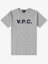 Black VPC Logo Short Sleeve T-Shirt Light Grey - A.P.C. - BALAAN 2