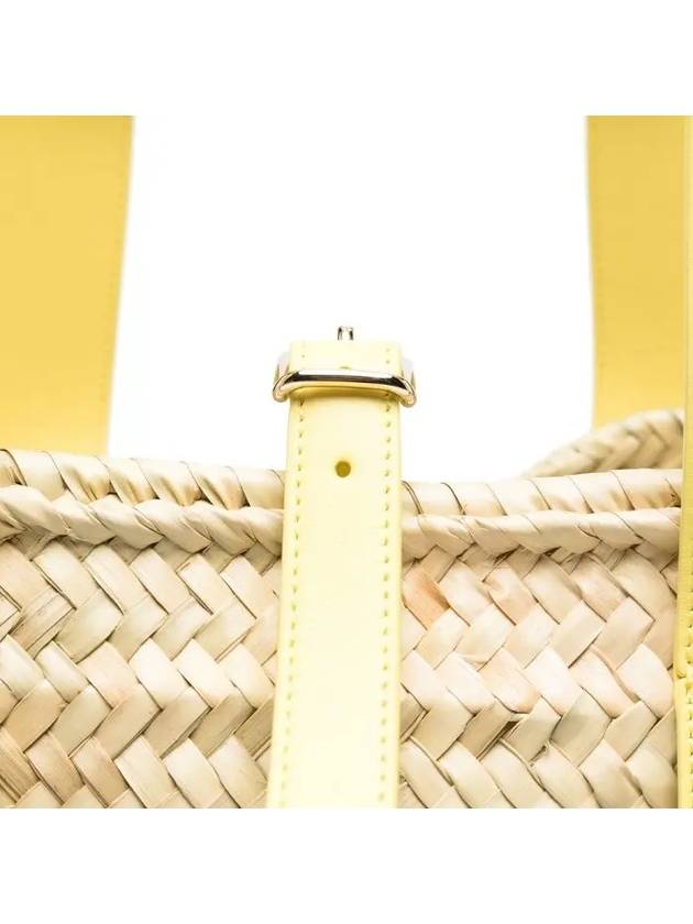 Sense Medium Raffia Basket Tote Bag Beige Yellow - CHLOE - BALAAN 6