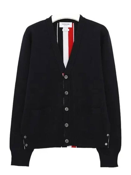 Back three-line knit cardigan MKC324A Y1002 415 - THOM BROWNE - BALAAN 1