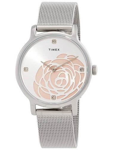 Timex Transcend Quartz Crystal Grey Dial Ladies Watch TW2U98200 - TIMEX - BALAAN 1