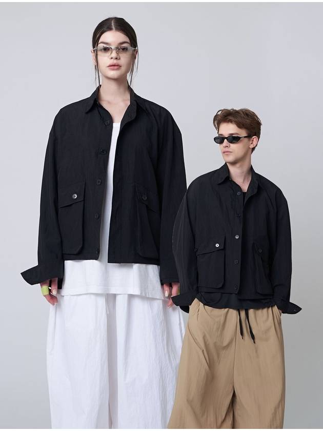 AU41JO02 Wind Shirt Jacket_Black - ATHPLATFORM - BALAAN 2