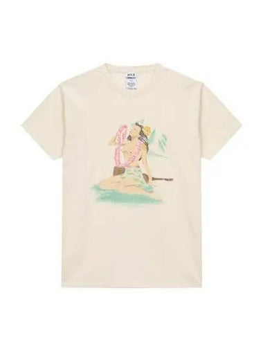 Hawaiian graphic short sleeve natural T HAWAIAN - WILD DONKEY - BALAAN 1