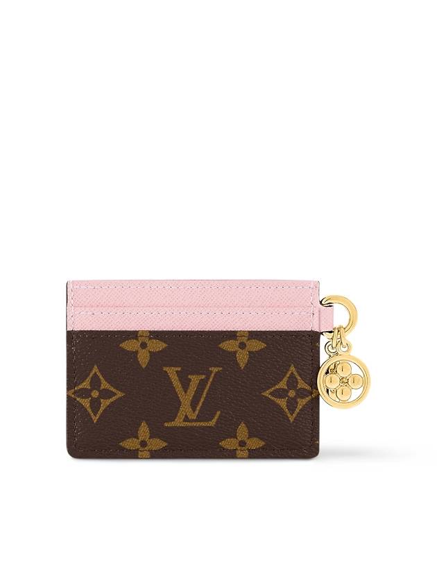 LV Charm Monogram Card Wallet Brown Pink - LOUIS VUITTON - BALAAN 5