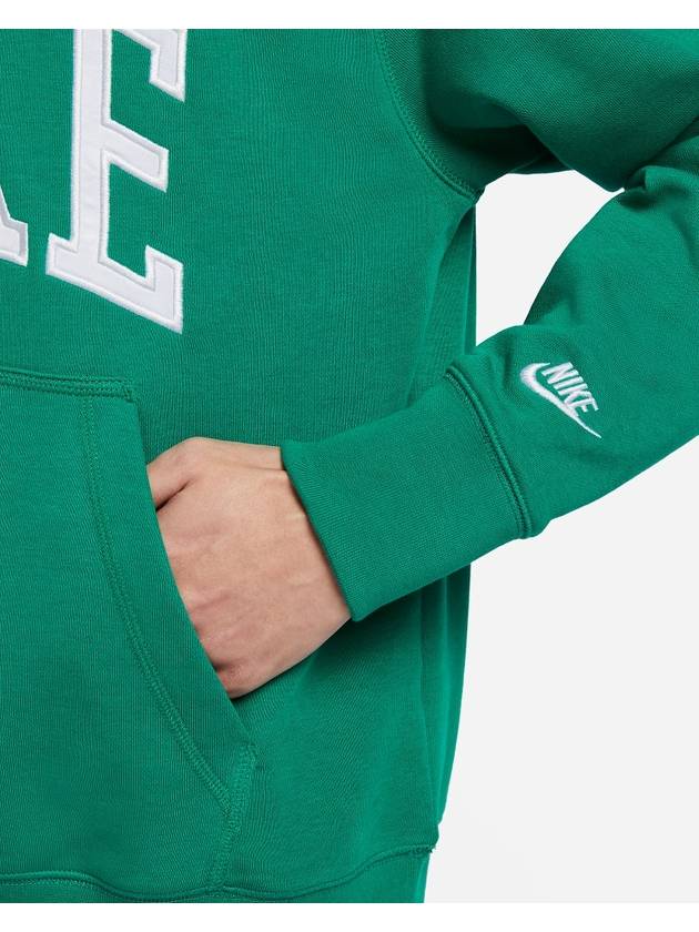 Club Fleece Long Sleeves Polo Shirt Green - NIKE - BALAAN 6