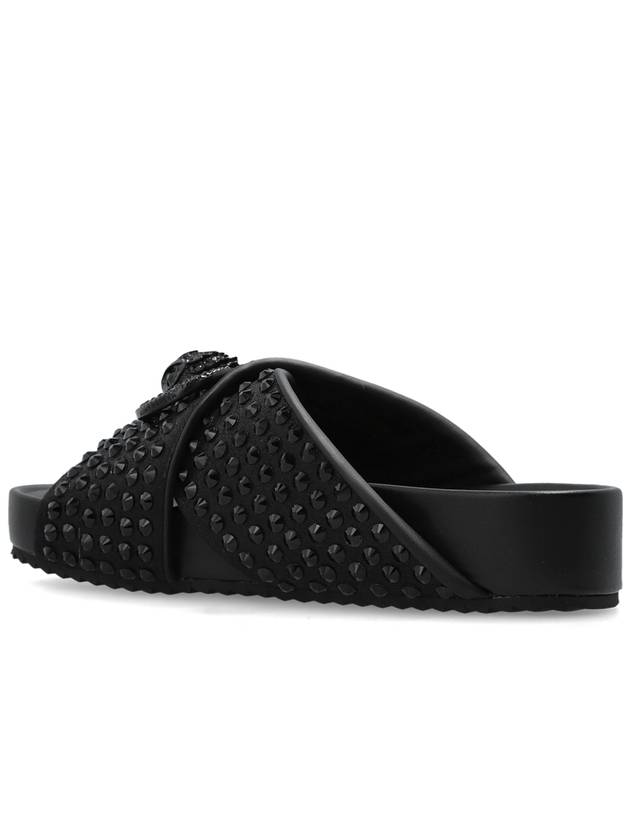 Kurt Geiger Slippers With Shimmering Crystals, Women's, Black - KURT GEIGER - BALAAN 5