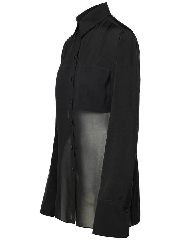 Sportmax 'Boa' Black Viscose Shirt - MAX MARA SPORTMAX - BALAAN 2