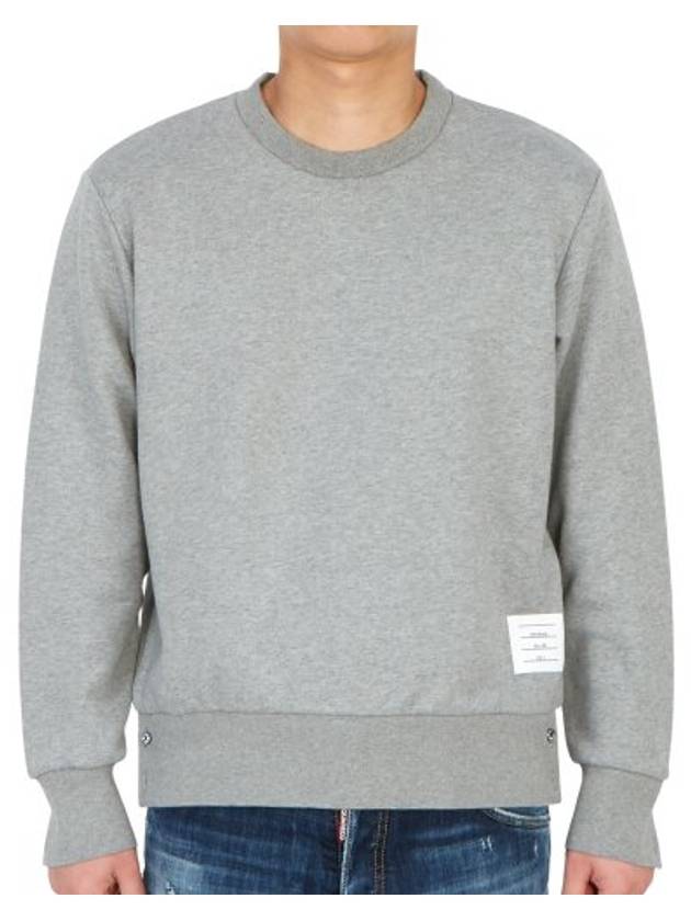 Center Back Stripe Crewneck Sweatshirt Light Grey - THOM BROWNE - BALAAN 2