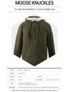 Bunny Fur Zip-Up Hoodie Olive - MOOSE KNUCKLES - BALAAN 3