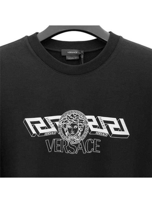 Medusa Logo Sweatshirt Black - VERSACE - BALAAN 4