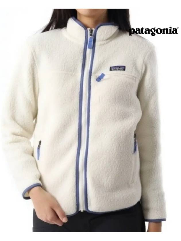 Women's Retro Pile Fleece Zip-up Jacket White - PATAGONIA - BALAAN 2