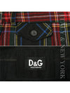 Tartan Check Wool Straight Pants - DOLCE&GABBANA - BALAAN 7