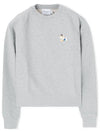 Dressed Fox Patch Sweatshirt Gray Melange - MAISON KITSUNE - BALAAN.