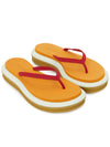 Women's Layered Flip Flops Red Orange - TORY BURCH - BALAAN 4