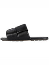 Bottega Veneta Intrecciato Patch Flat Mule Black - BOTTEGA VENETA - BALAAN 4