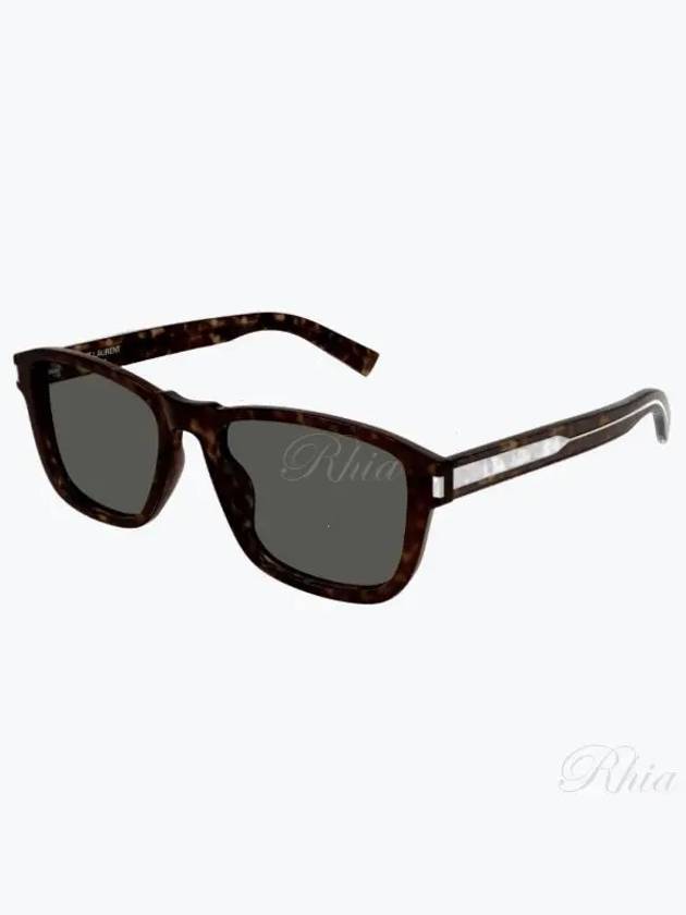 Eyewear Square Frame Sunglasses Brown - SAINT LAURENT - BALAAN 2