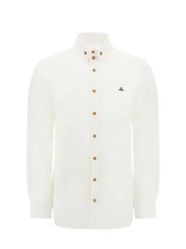 Two button collar long sleeve shirt white 24010005 W009Q - VIVIENNE WESTWOOD - BALAAN 1