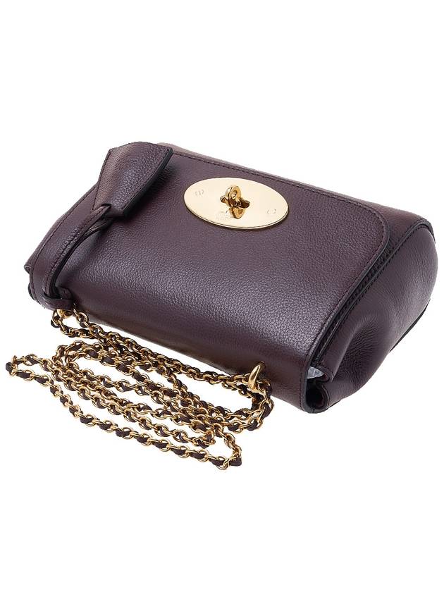 Lily Small Grain Cross Bag Brown - MULBERRY - BALAAN 5