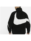 Big Swoosh Fleece Full Zip Jacket Black - NIKE - BALAAN 6