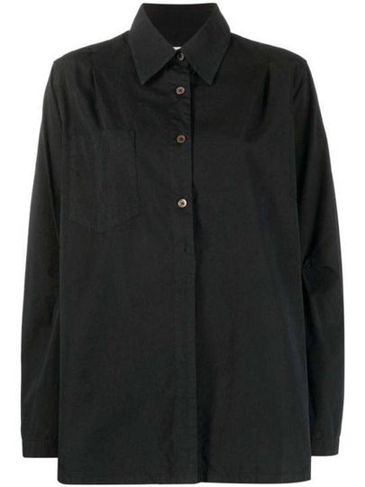 Machine Peached Cupro Shirt Black - OUR LEGACY - BALAAN 2