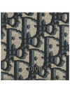 Compact Vertical Oblique Jacquard Canvas Card Wallet Black Beige - DIOR - BALAAN 6