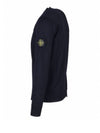 Light Wool Crewneck Knit Top Dark Navy - STONE ISLAND - BALAAN 5