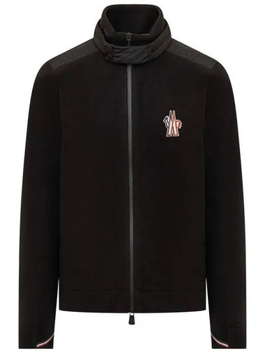 Grenoble logo zipup jacket black 8G700 00 80093 999 - MONCLER - BALAAN 1