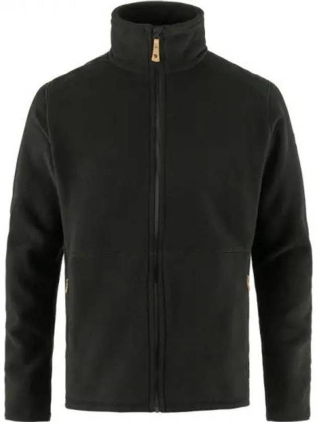 Men's Sten Fleece Zip-up Jacket Black - FJALL RAVEN - BALAAN 2