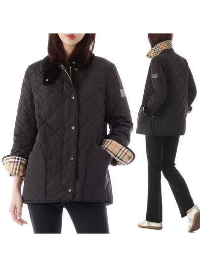 Diamond Quilted Thermoregulated Barn Jacket Black - BURBERRY - BALAAN 2