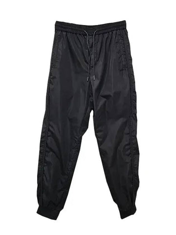 Drawstring Waistband Nylon Jogger Track Pants Black - JUUN.J - BALAAN 1