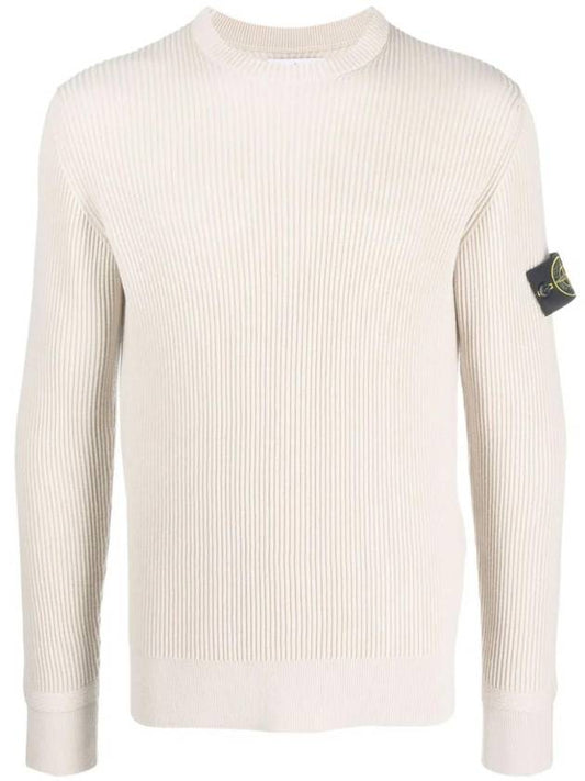 Compass Patch Ribbed Knit Sweater 7915553C2 - STONE ISLAND - BALAAN 1