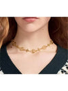 LV Lace Necklace Gold - LOUIS VUITTON - BALAAN 4