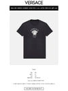 Men's Medusa Logo Printing Short Sleeve T-Shirt Black - VERSACE - BALAAN 3