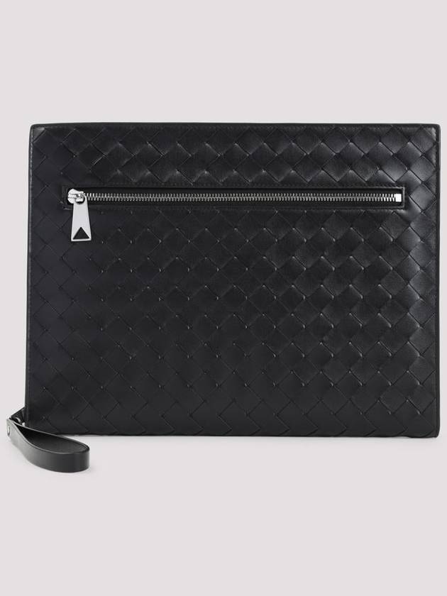 Medium Intrecciato Document Case Black - BOTTEGA VENETA - BALAAN 3