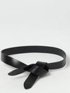 Lecce Knotted Leather Belt Black - ISABEL MARANT - BALAAN 2