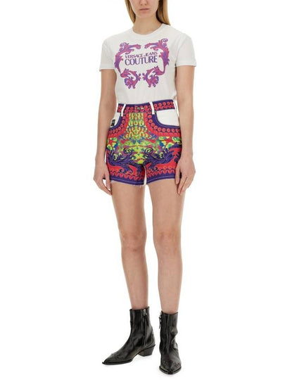 LOGO PRINT SHORTS - VERSACE - BALAAN 2