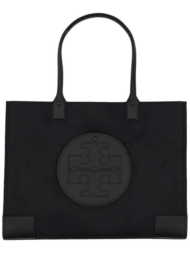 Ella Large Nylon Tote Bag Black - TORY BURCH - BALAAN 2